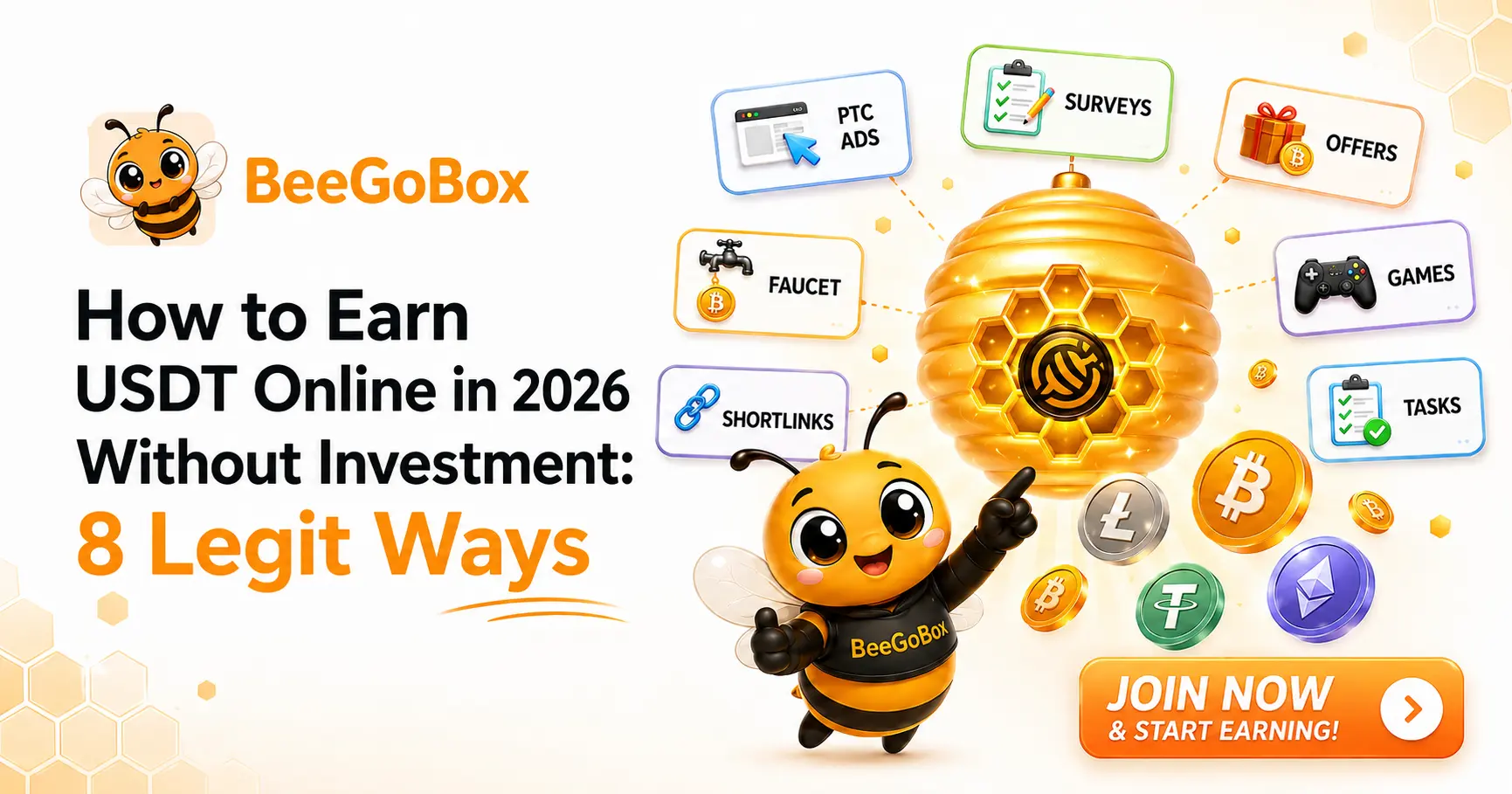 How to Earn USDT Online in 2026 Without Investment: 8 Legit Ways