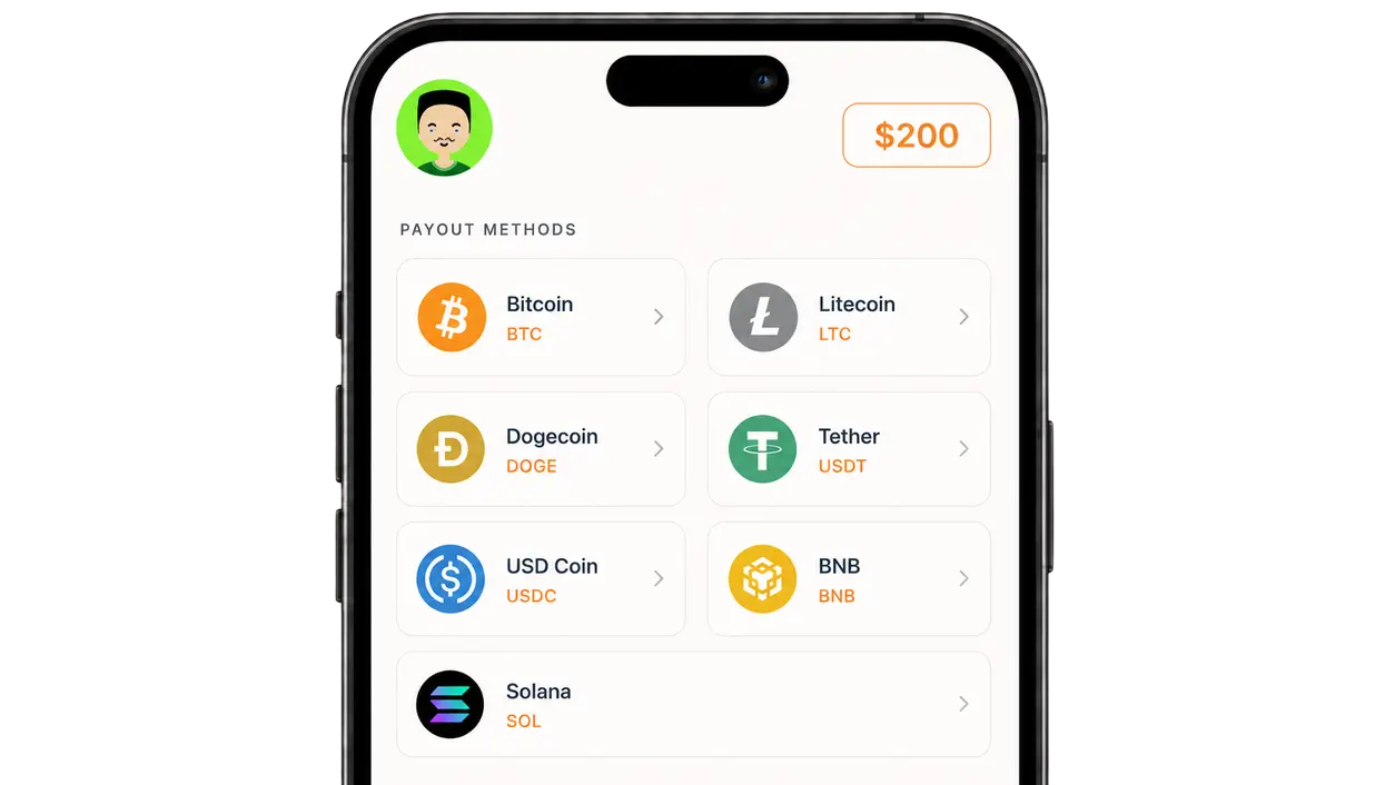 Cash out with crypto on BeeGoBox